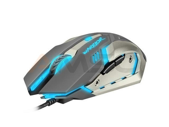 Mysz przewodowa Fury Warrior optyczna Gaming 3200 DPI czarno-biała