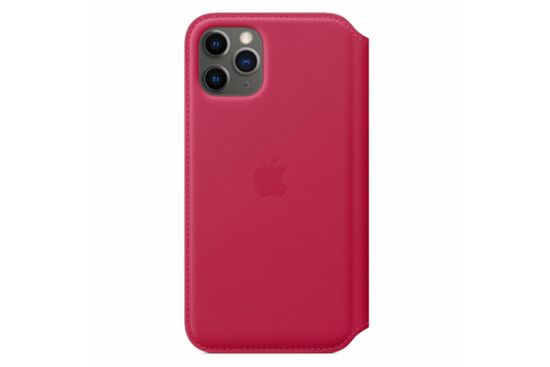 Nowy Oryginalne Etui Apple iPhone 11 Pro Leather Folio Raspberry