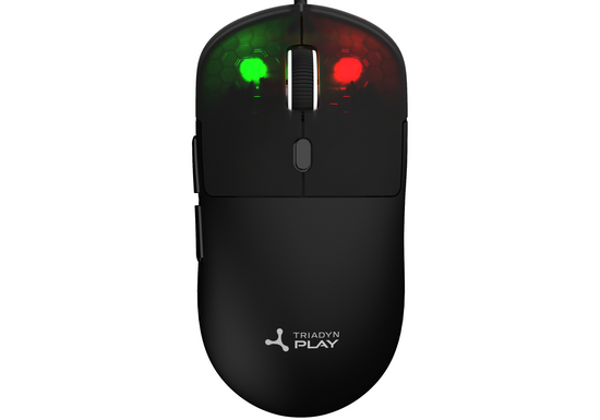 Nowa Mysz Gamingowa Triadyn Play MIMAS 12800 DPI Dla Graczy Podświetlenie HUANO Czarna