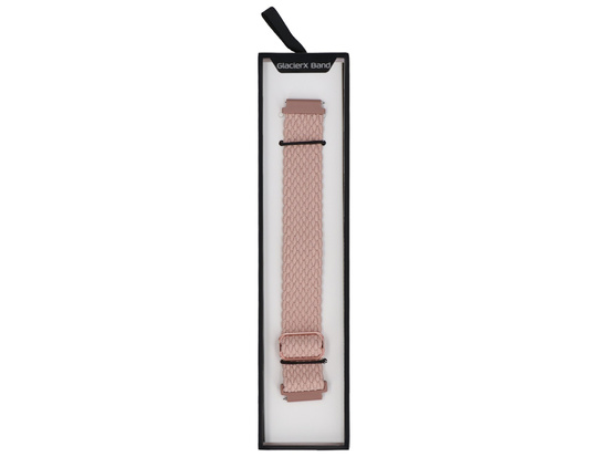 Nowy pasek do smartwatcha GlacierX Slide Strap Nylon Dusty Pink 20mm Pudrowy Róż
