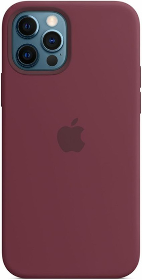 Oryginalne silikonowe etui Apple iPhone 12 / 12 Pro Plum