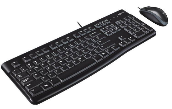 Zestaw klawiatura + mysz Logitech  920-002562 (membranowa; USB 2.0; (US); kolor czarny; optyczna; 1000 DPI)