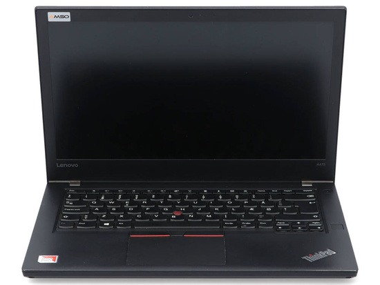 Lenovo ThinkPad A475 AMD PRO A12-9800B  16GB 512GB SSD 1920x1080 Klasa A- Windows 10 Home + Plecak + Mysz