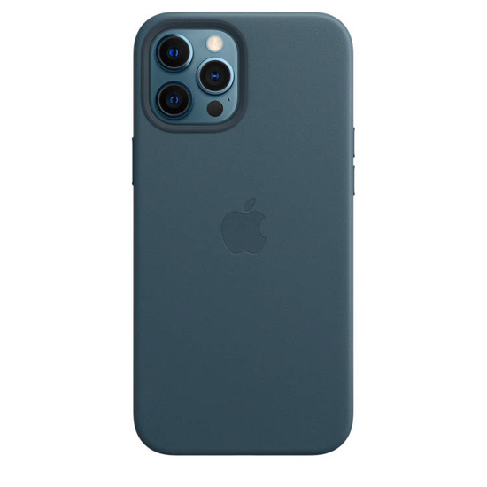 Nowe Oryginalne Etui Skórzane Apple iPhone 12 Pro Max Baltic Blue