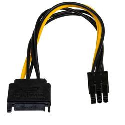 Kabel adapter Akyga AK-CA-30 SATA (M) - PCI-Express 6-pin (F) 0,15m 24