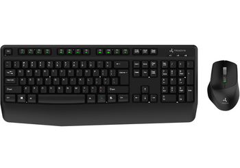 Nowy Bezprzewodowy Zestaw Biurowy Triadyn CYLLENE Klawiatura ELARA PLUS Aluminium i Mysz GANYMEDE 1600 DPI Do Domu Biura