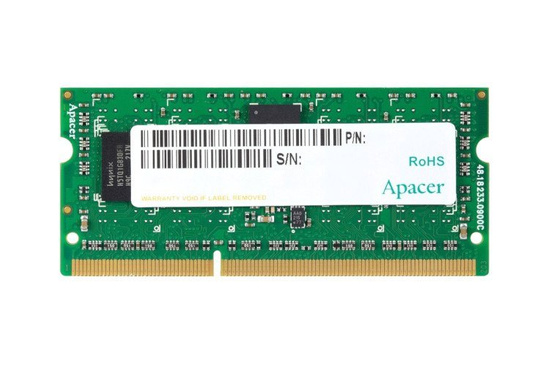 Nowa Pamięć RAM APACER 4GB DDR3 PC3-12800s 1600MHz SODIMM OEM CL11