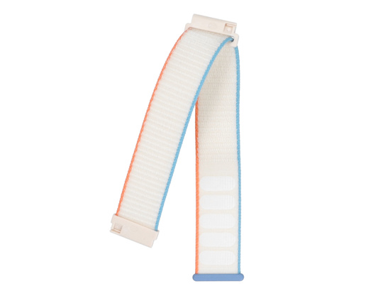 Nowy pasek do smartwatcha GlacierX Grip Strap Nylon Tropical Cream Kremowy + niebieski i pomarańczowy 22mm