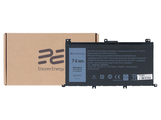 Nowa bateria Encore Energy do Dell Inspiron 15 5576 5577 7557 7559 7567 7566 74Wh 11.1V 6600mAh 357F9