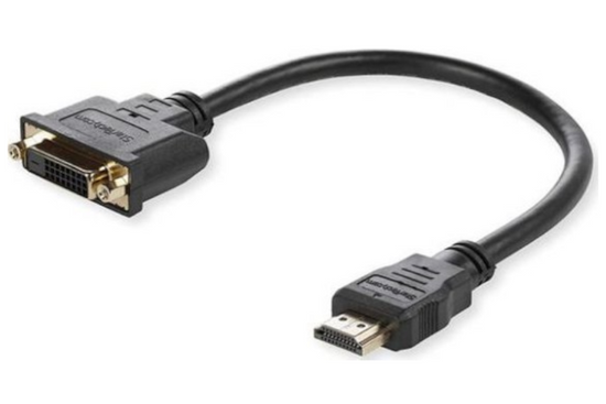 Adapter AV MicroConnect HDMI - DVI-D Czarny