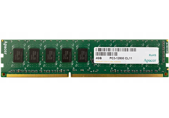 Pamięci RAM DIMM Apacer 4GB PC3-12800 CL11 