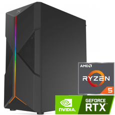 Komputer do Gier KRUX ASTRAL | Ryzen 5 PRO 3600 | 16GB DDR4 GoodRam IRDM | 1TB HDD TOSHIBA + 120GB SSD | ASUS GeForce RTX 3050 Phoenix 8GB | SilentiumPC Vero L3 Bronze 500W