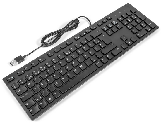 NOWA KLAWIATURA DELL QUIETKEY KB216-BK-SWI CZARNA QWERTY OEM
