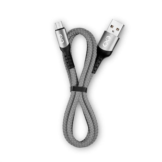 Kabel USB 2.0 eXc BRAID USB A(M) - micro USB B(M) 5-pin, 1,2m, szary