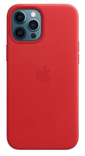 Nowe Oryginalne Etui Skórzane Apple iPhone 12 Pro Max Scarlet