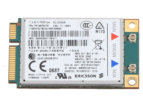 Modem WWAN F5521GW 60Y3279 Lenovo T520 T420 x220 W520