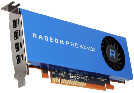 Karta Graficzna AMD Radeon PRO WX4100 4GB GDDR5 Niski Profil