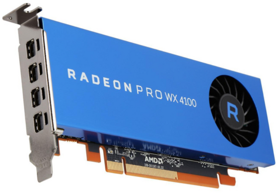 Uszkodzona Karta Graficzna AMD Radeon PRO WX4100 4GB GDDR5 Niski Profil