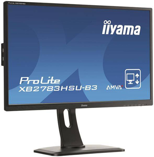 Monitor IIYAMA ProLite XB2783HSU-B3 (27"; AMVA+; FullHD 1920x1080; DisplayPort, HDMI, VGA; kolor czarny)