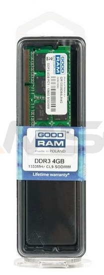 Pamięć DDR3 GOODRAM SODIMM 4GB 1333MHz W-55Y3711 do Lenovo