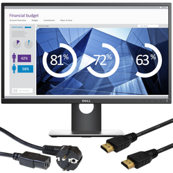 Monitor Dell P2417H 24" LED 1920x1080 IPS D-SUB HDMI Podstawka NN Czarny Klasa A +Okablowanie