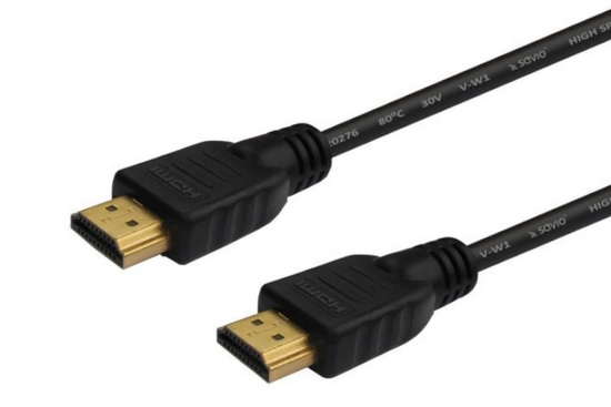 Nowy Kabel HDMI Savio CL-06 3m, czarny, złote końcówki