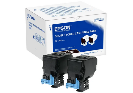 Nowy Epson Toner Dwupak C13S050751 Czarny