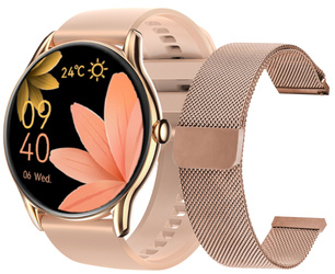 Nowy Smartwatch GlacierX Sphere Rose Gold + Bransoleta mesh GX-SZ36 BM