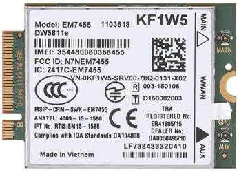 Modem WWAN Dell KF1W5 DW5811e E5270 E5470 E5570 E7270 E7370 E7470 Sierra Wireless AirPrime