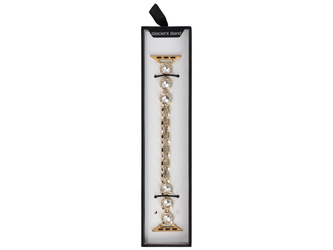 Nowa bransoleta do smartwatcha GlacierX Zirconia Round Chain Bracelet Gold do Apple Watch 38/40/41mm złoty