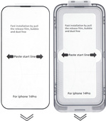 Nowe szkło hartowane do Apple iPhone 14 Pro + ramka Easy Kit