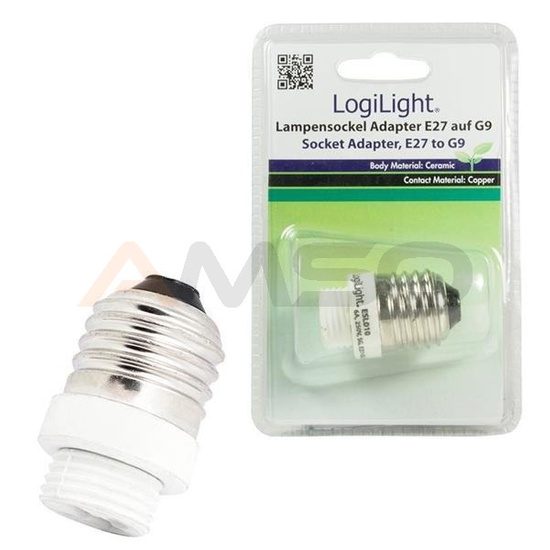 Adapter gniazda E27 na G9 ESL010 LogiLight