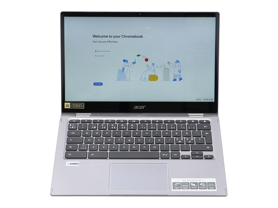 Dotykowy Acer Chromebook R841T S1MN Spin 513 Snapdragon SC7180 8GB 64GB MMC 1920x1080 Chrome OS Klasa A S/N: NXAA5ED00112512A227600