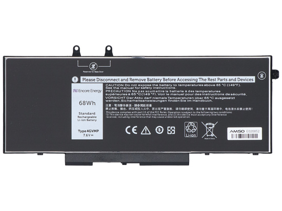 Nowa bateria Encore Energy do Dell Latitude 5400 5410 5500 5510 68Wh 7.6V 8940mAh 4GVMP
