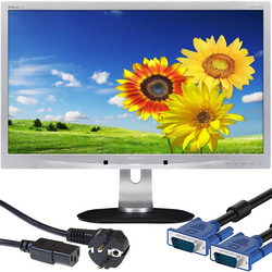 Monitor Philips 241P4Q 24" LED 1920x1080 MVA DisplayPort DVI +Okablowanie