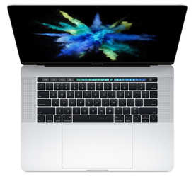Apple MacBook Pro 15" A1707 2017r Silver i7-7700HQ 16GB 512GB SSD 2880x1800 AMD Radeon Pro 555 Klasa A MacOS Big Sur