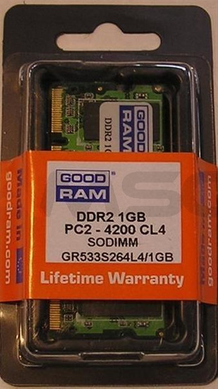 Pamięć DDR2 GOODRAM SODIMM 1GB/800MHz PC2-6400