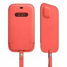 Nowy Oryginalny Futerał Skórzany Apple iPhone 12 Mini Pink Citrus