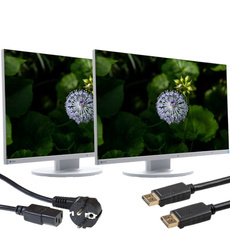 Zestaw Dwóch Monitorów EIZO FlexScan EV2450 24" IPS 1920x1080 LED HDMI +Okablowanie