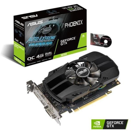 Karta VGA Asus GTX 1650 OC 4GB GDDR5 128bit DVI+HDMI+DP PCIe3.0