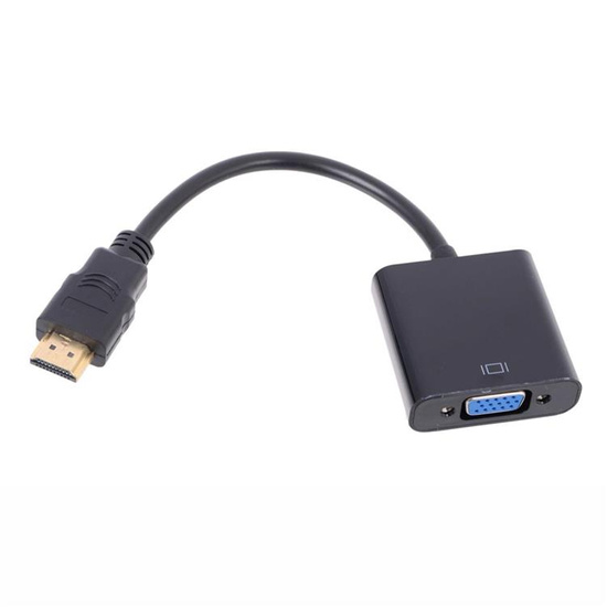 Nowy Kabel adapter Akyga AK-AD-42 VGA F - HDMI M 0,15m czarny