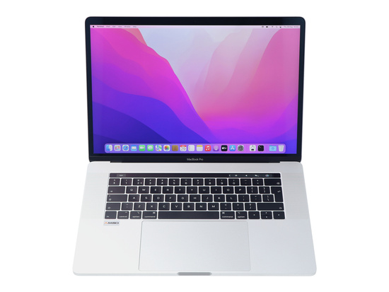 Apple MacBook Pro 15" A1990 2018r. Silver i7-8850H 32GB 512GB SSD 2880x1800 AMD Radeon Pro 560X Klasa A- MacOS Big Sur