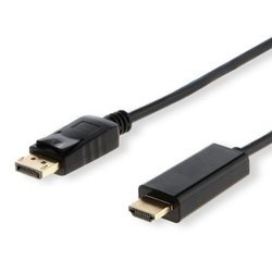 Nowy Kabel Savio DisplayPort - HDMI v1.4 1.5m CL-56 Czarny 