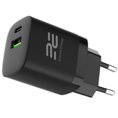 Nowa ładowarka sieciowa Encore Energy PD 3.0 Quick Charge 4.0 USB-A USB-C 30W MD-3083R + Kabel Encore Energy USB-C 2m