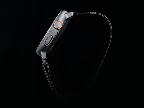 Nowy Smartwatch GlacierX Aura Black + Bransoleta mesh GX-AC60 BM + Folia ochronna