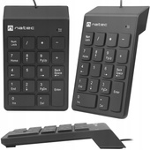 Nowa Klawiatura Numeryczna Membranowa Natec Goby 2 Czarna USB