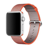 Oryginalny Pasek Apple Watch Woven Nylon Space Orange / Anthracite 42mm w zaplombowanym opakowaniu
