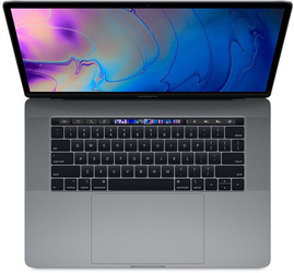 Apple MacBook Pro 15" A1990 2018 r. Space Gray i7-8850H 16GB 512GB SSD 2880x1800 Radeon Pro 560X Klasa A- MacOS Big Sur QWERTY PL