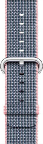 Oryginalny Pasek Apple Watch Woven Nylon Light Pink - Midnight Blue 42mm w zaplombowanym opakowaniu