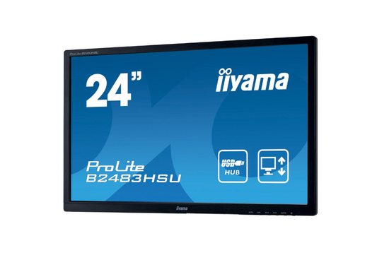 Monitor IIYAMA B2483HSU-B1DP 24" LED 1920x1080 DisplayPort Czarny Brak Podstawki Klasa A